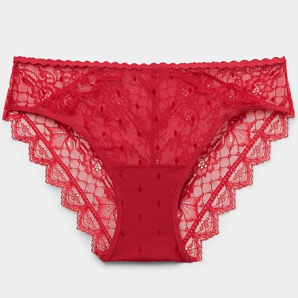 Intimissimi Winter of Love Lace Panties in Red - Picture 1 of 7
